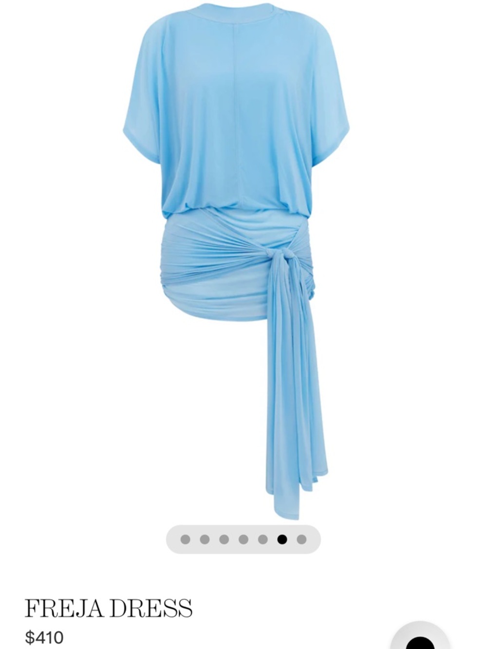 Rat & Boa Freja Mini Dress in Sky Blue - Picture 4 of 5